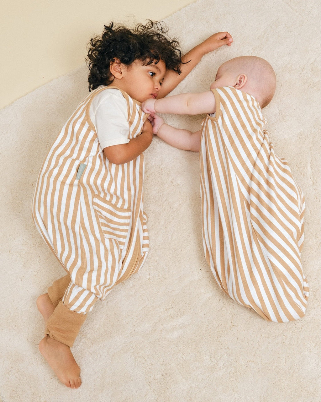 MolisandCo saco de dormir sem pés TOG 0.5 Sand Stripes
