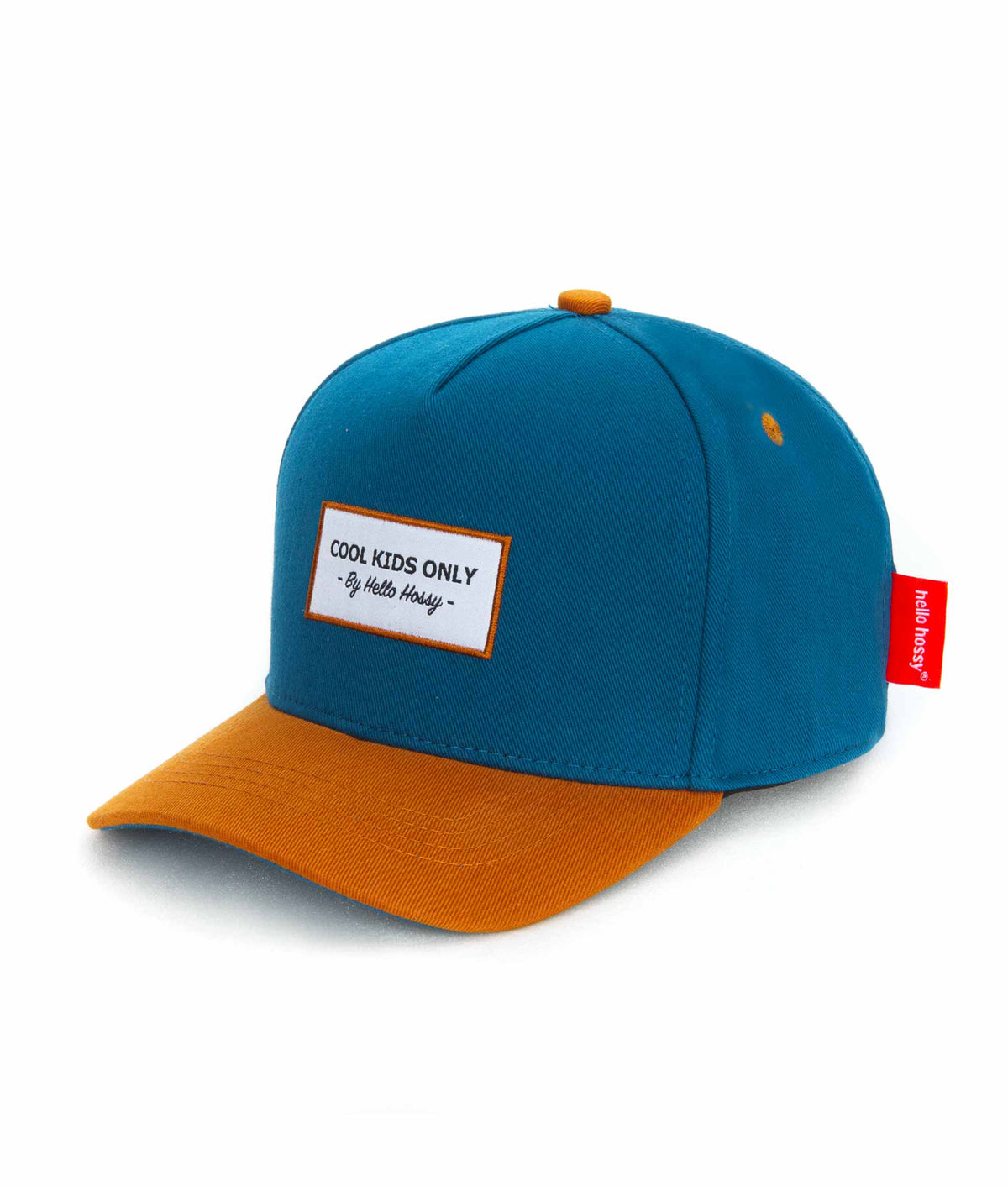 Boné trucker Hello Hossy Mini Duck Blue com rede atrás, aba curva e fecho ajustável, imagem 1