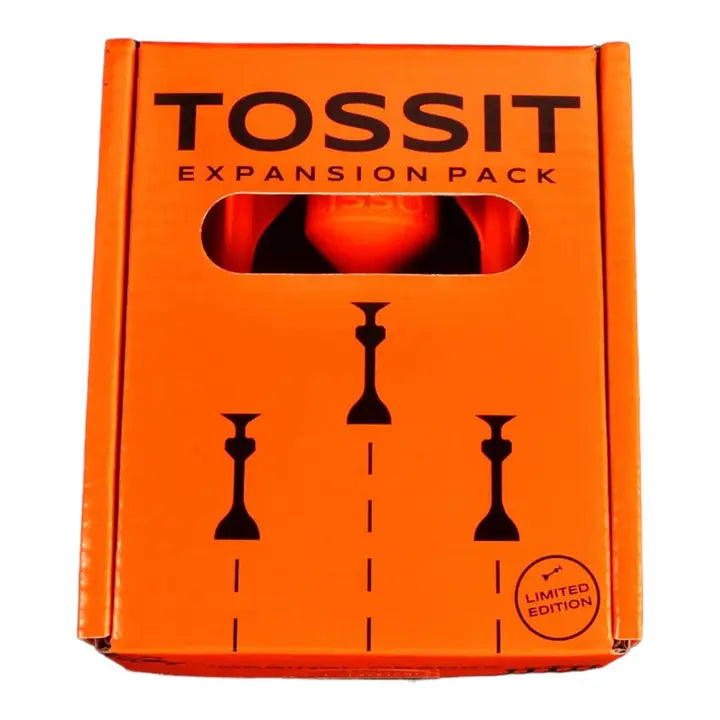 Caixa laranja do TOSSIT Expansion Pack com recorte para visualização e indicação "LIMITED EDITION".