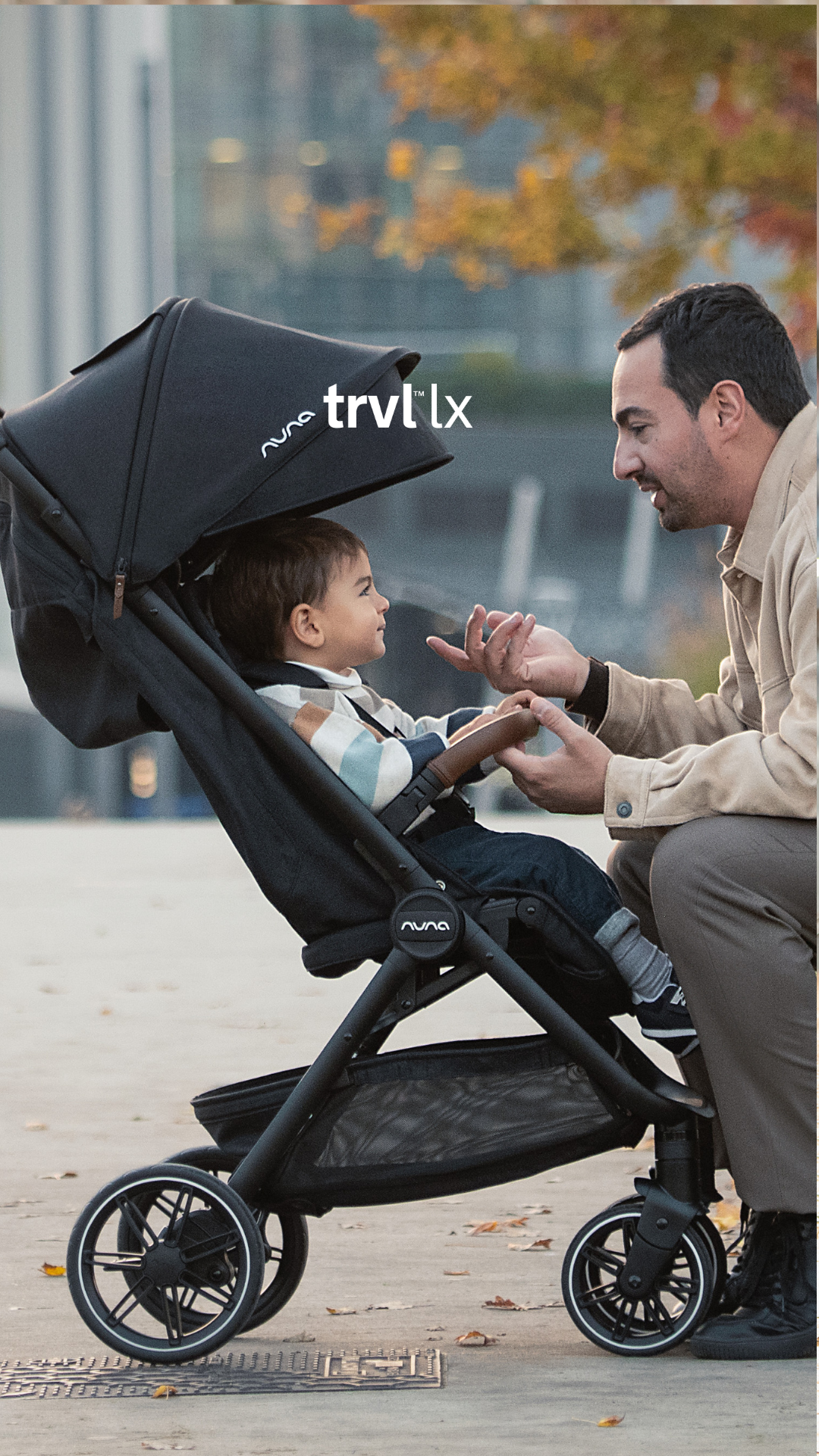 Cochecito compacto Nuna TRVL hasta 22,7 kg