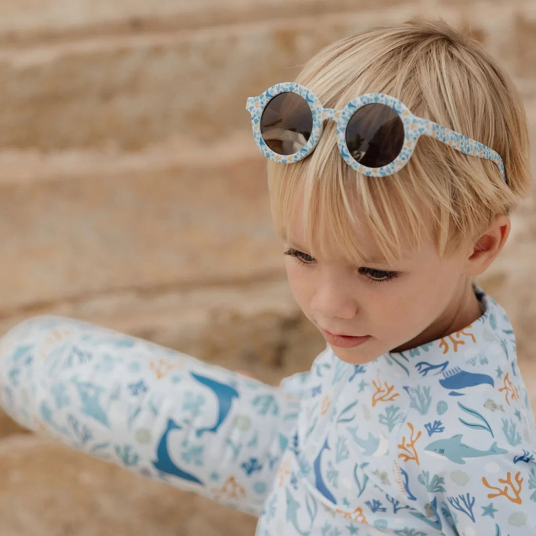 Gafas de sol infantiles redondas Little Dutch Mauve +2 años