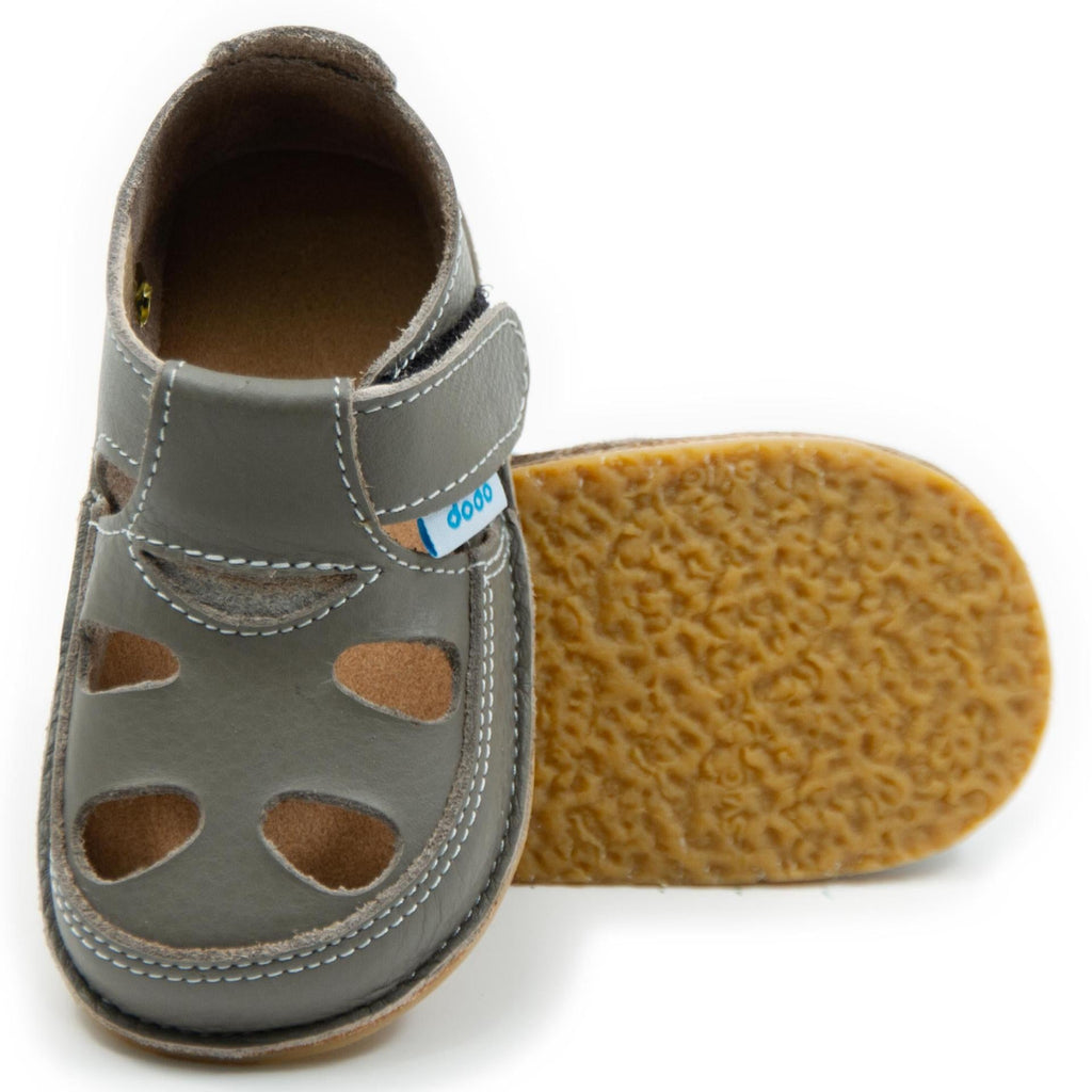 Dodo sandalia barefoot calçado respeitador coffee tamanho 26 27 castanho 