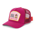 Boné trucker Pawsome da Hello Hossy com rede atrás, aba curva e fecho ajustável atrás