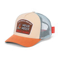 Boné trucker Hello Hossy Midnight Snacker com rede atrás, aba curva e fecho ajustável, imagem 1