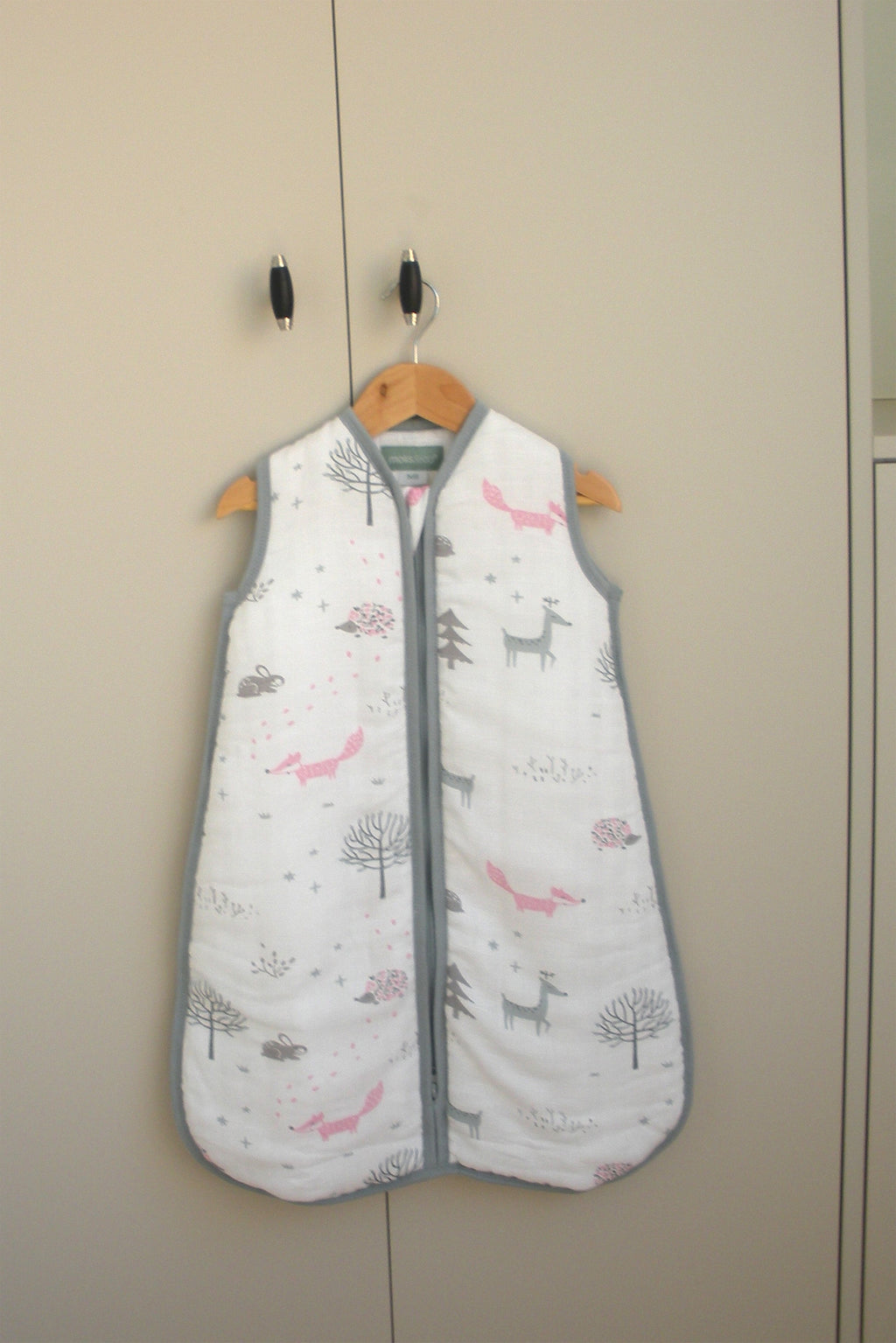 MolisandCo saco de dormir sem pés TOG 2.5 Cotton muslin - Forest