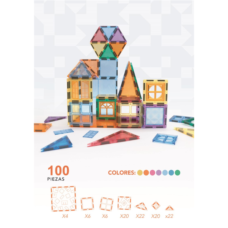 Nomic Jogo Blocos Magnéticos Clack 112pc