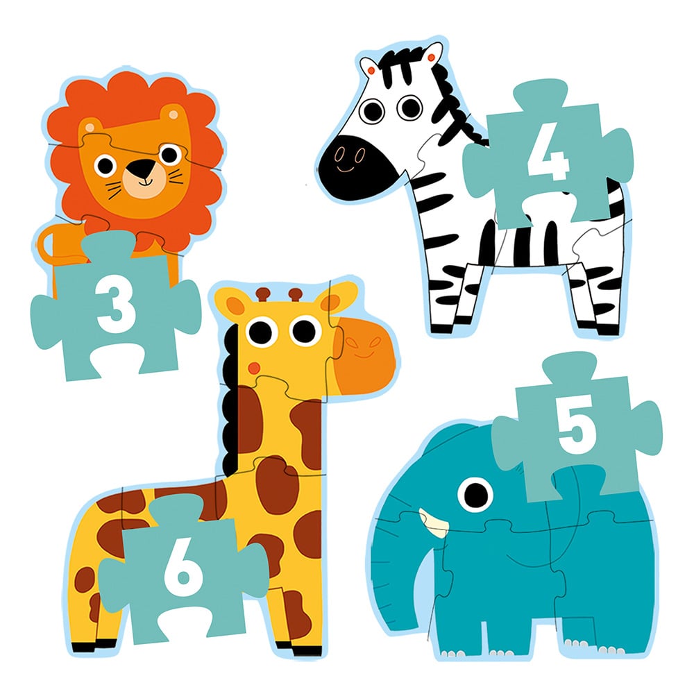 Djeco PRIMO Progressive Puzzle - In the Jungle