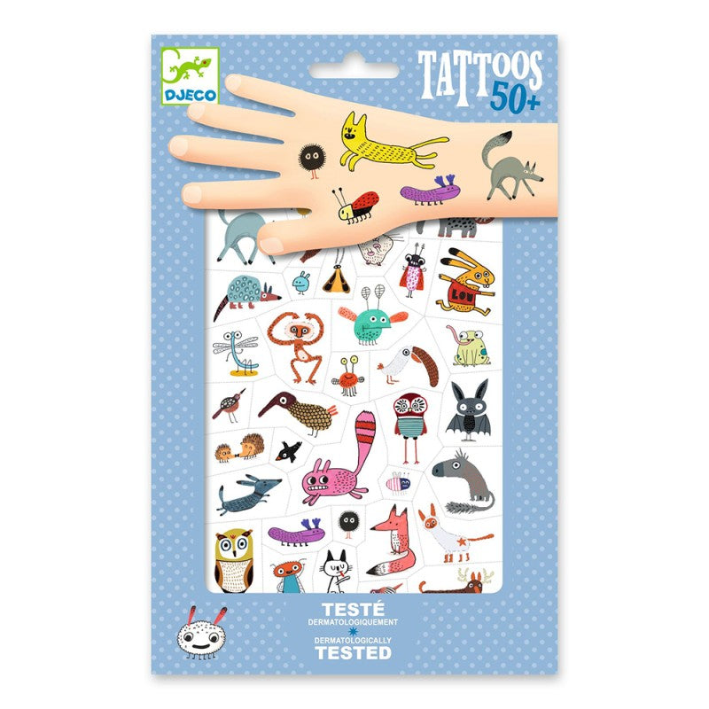Djeco 50 Tatuagens Pequenas Criaturas