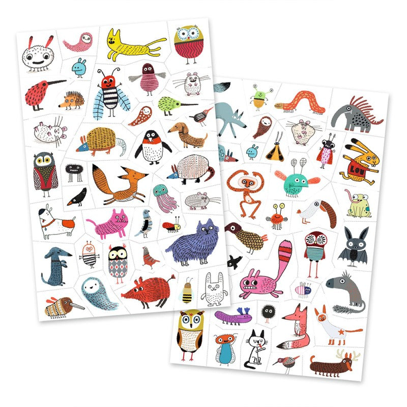 Djeco 50 Tatuagens Pequenas Criaturas