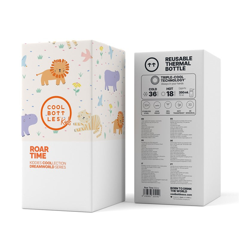 Garrafa Térmica Cool Bottles - Roar Time 350ml