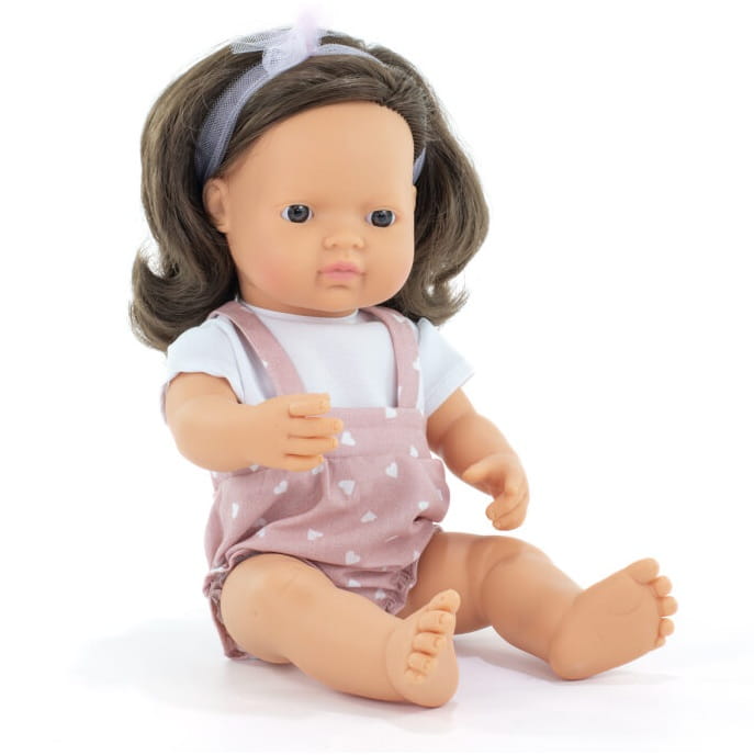 Miniland Boneca bebé Caucasiana Morena 38cm