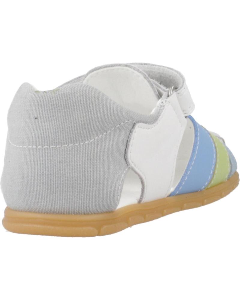 Pablosky Barefoot Sandal Plus Blanco Celeste