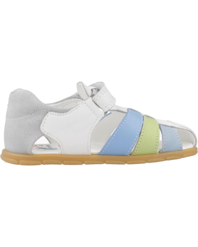 Pablosky Barefoot Sandal Plus Blanco Celeste