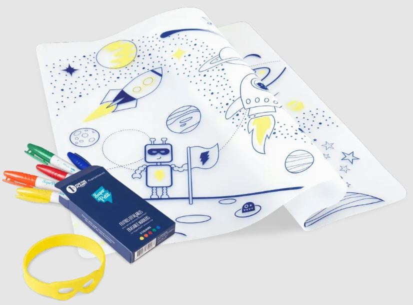 Super Petit Kit de pintar em silicone com marcadores