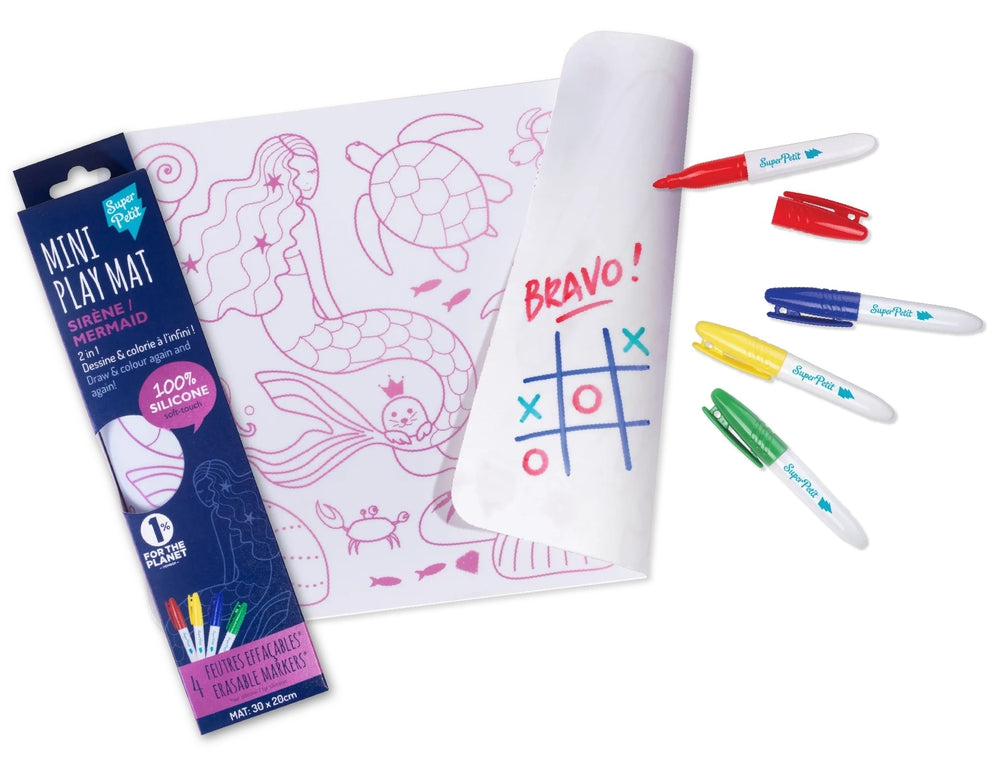 Super Petit Mini Conjunto de pintar em silicone com 4 marcadores