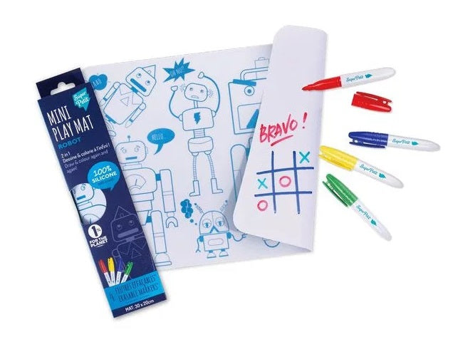 Super Petit Mini Conjunto de pintar em silicone com 4 marcadores