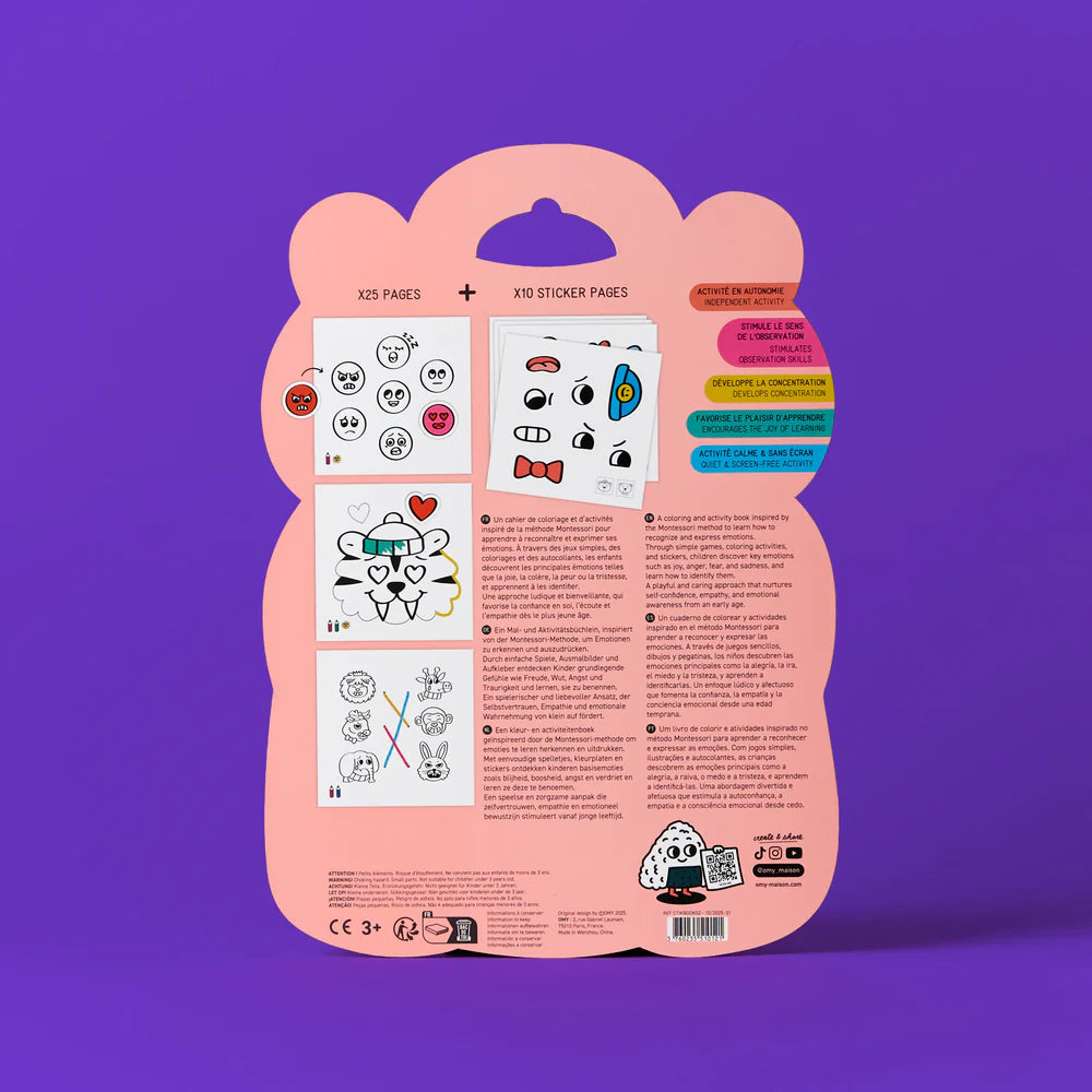 OMY Montessori Emotions Sticker Book
