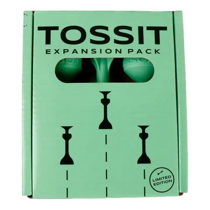 Caixa verde-menta do TOSSIT Expansion Pack com recorte para visualização e indicação "LIMITED EDITION".