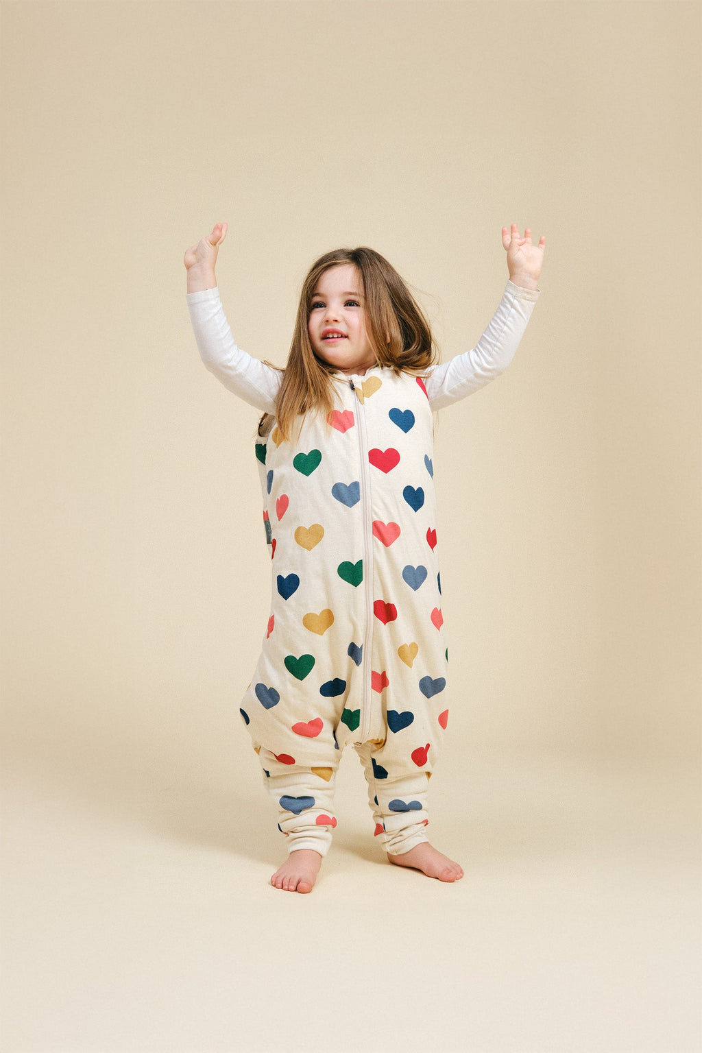 MolisandCo TOG 2.5 Saco de dormir com pés Hearts