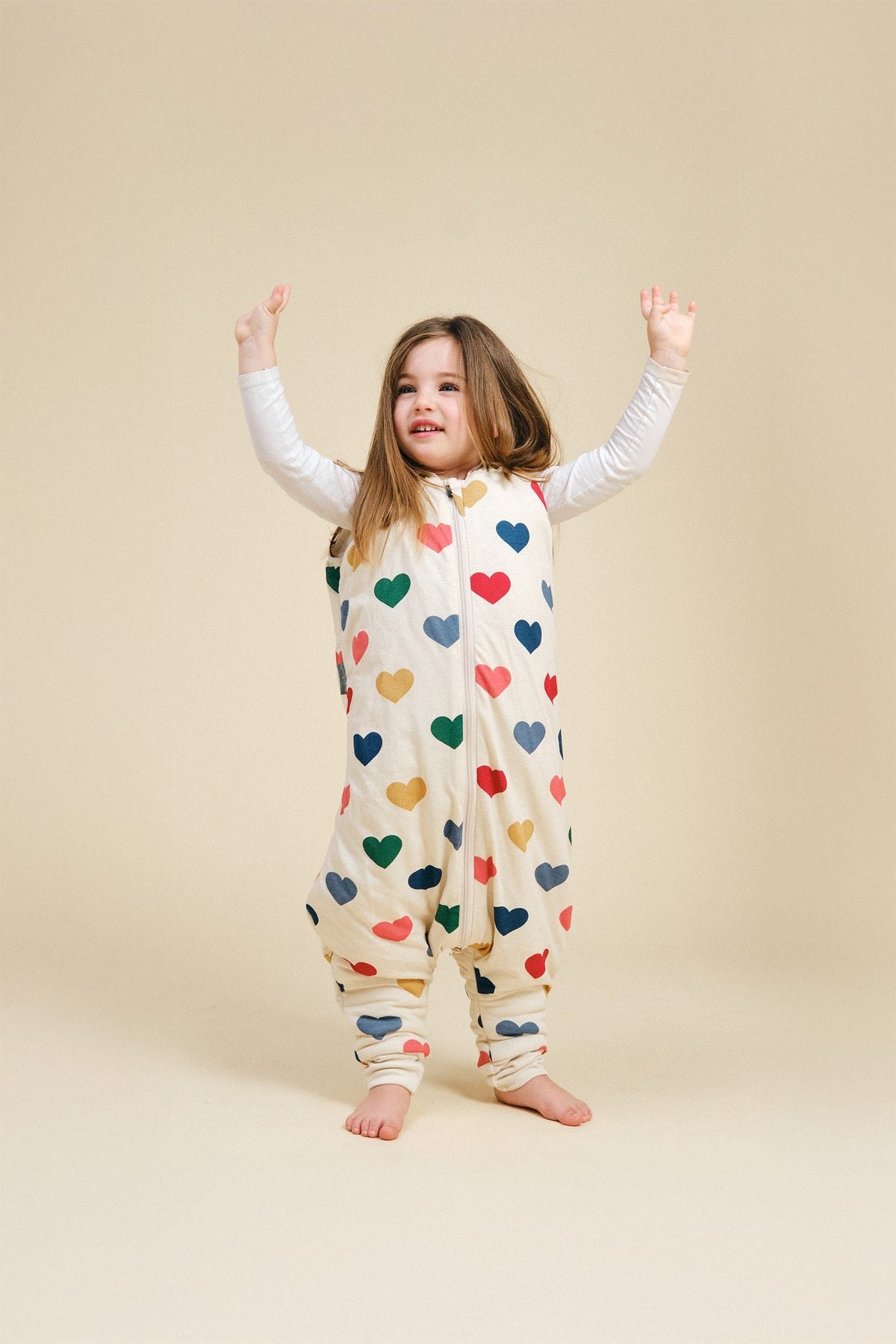 MolisandCo TOG 2.5 Saco de dormir com pés Hearts