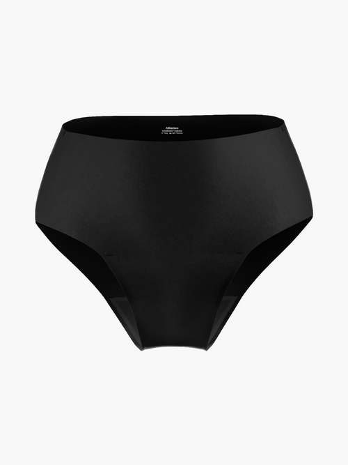 AllMatters ActiveMatters cueca menstrual de cintura alta preta