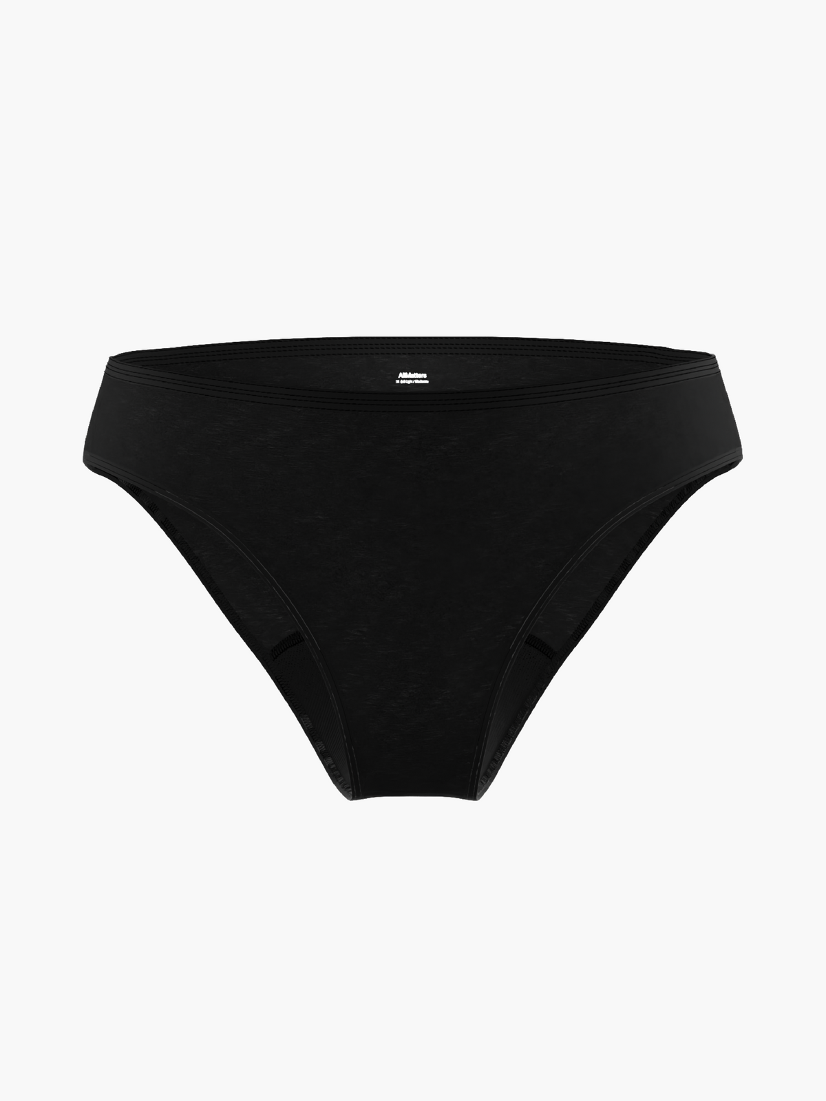 AllMatters Tencel cueca menstrual de cintura média preta