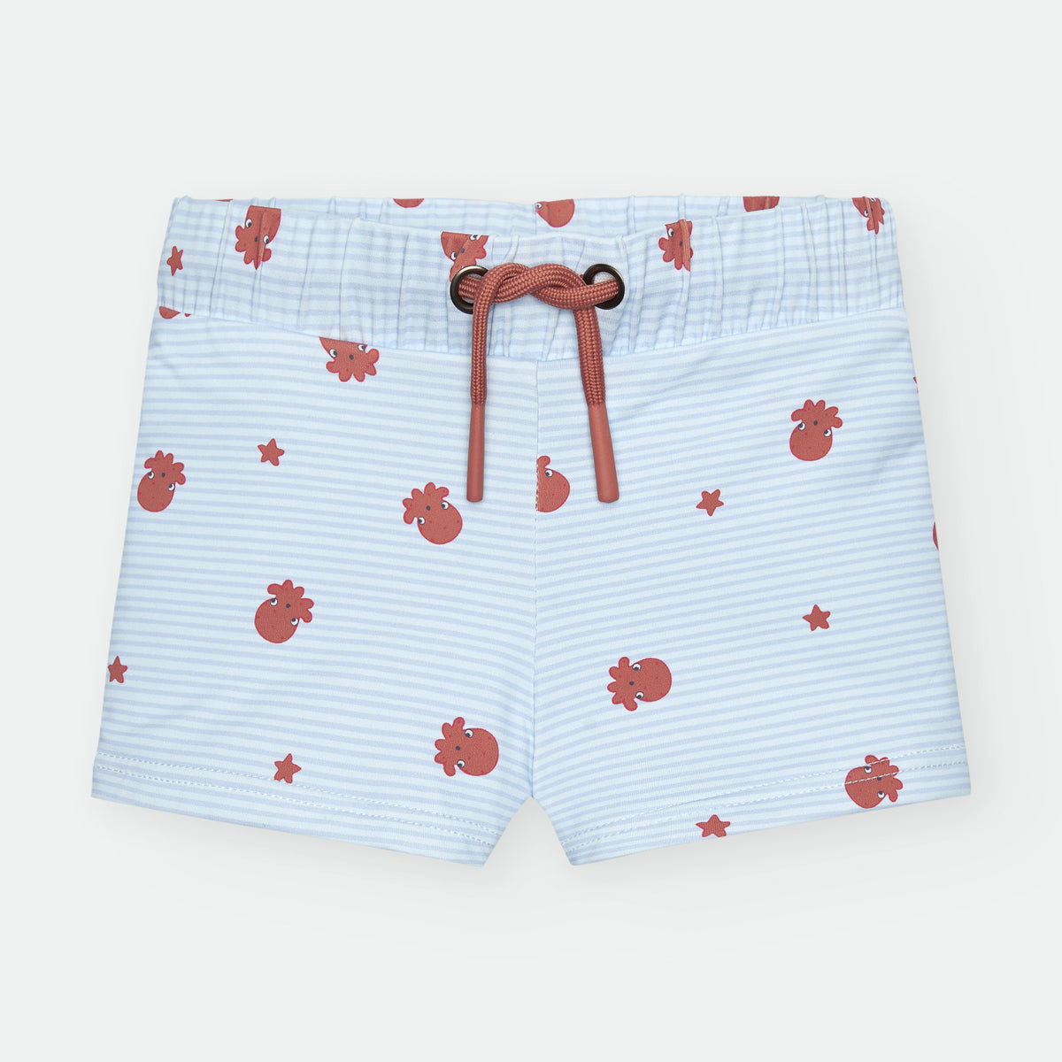 Waterlemon Boxer praia lycra - Piscina Azul com polvo