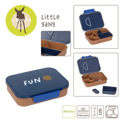 Lassig lancheira Lunchbox Smile Navy Blue