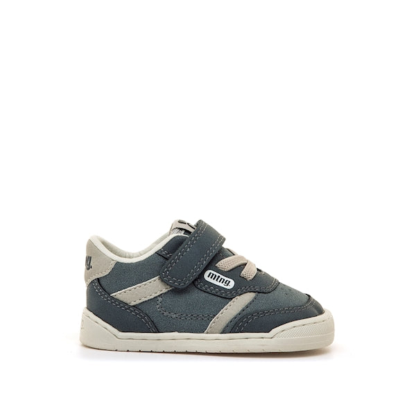 Sapatilha Mustang azul para bebe, vista lateral