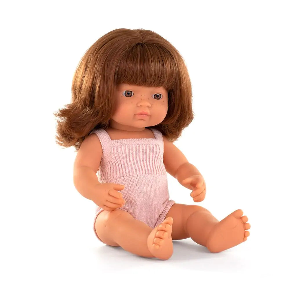 Miniland Boneca bebé Ruiva c/sardas 38cm