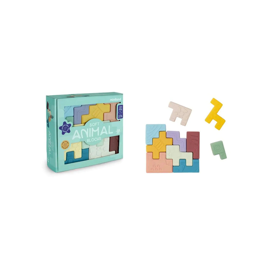 Miniland Animal Blocks - Building Blocks
