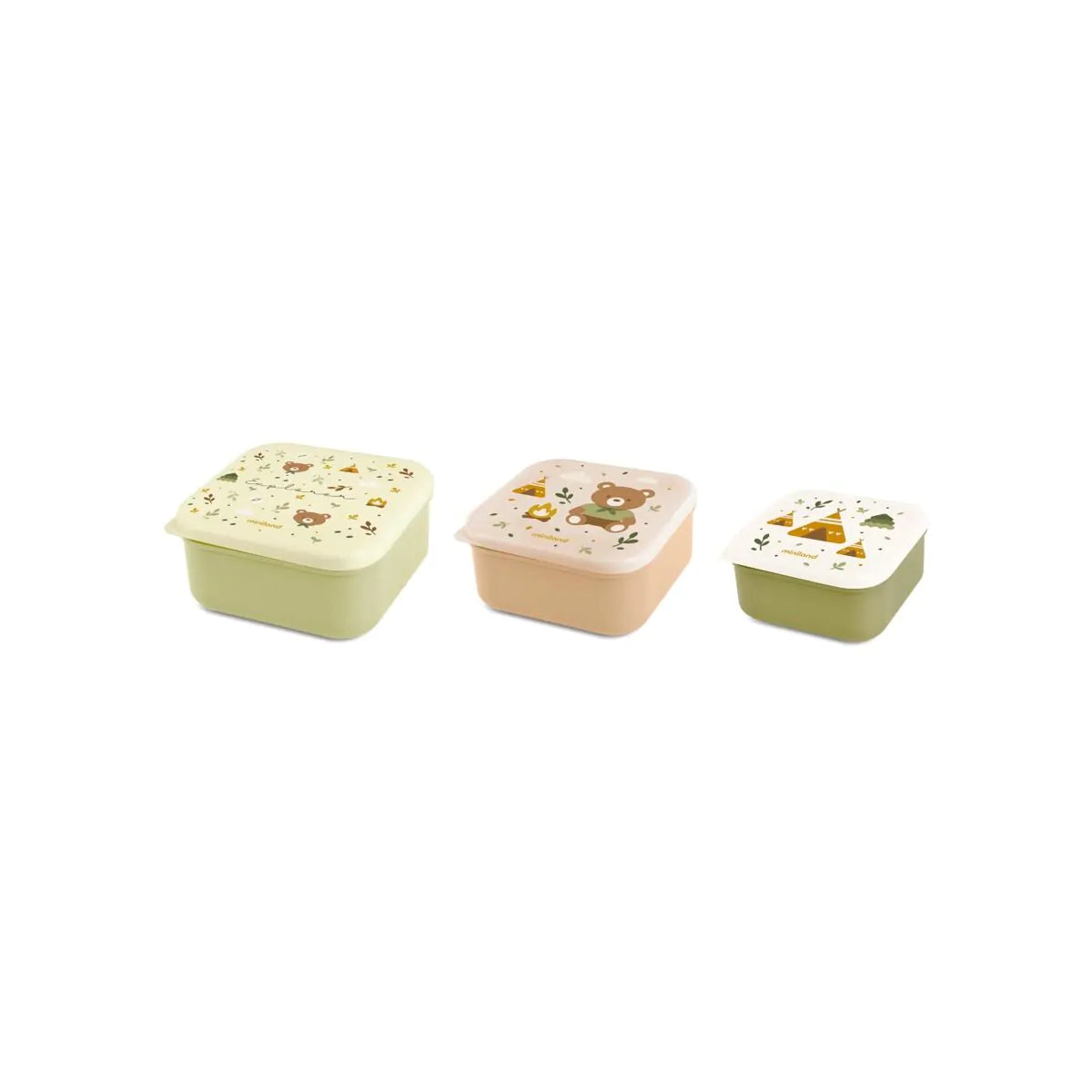 Miniland Conjunto 3 Snackbox Explorer