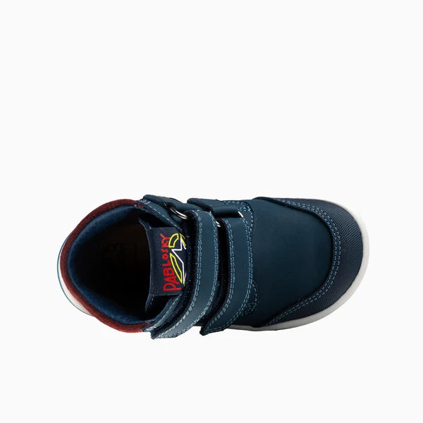 Pablosky Barefoot Nubuck-TECH Boots Navy - ADAM