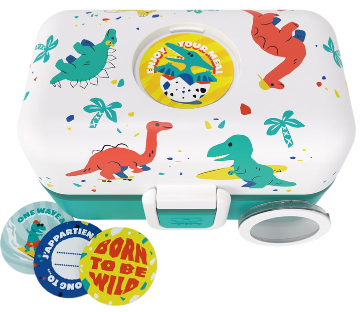 Monbento Lancheira Tresor para snacks grande - Dinossauros