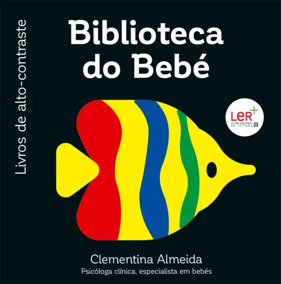 Biblioteca do bebé - livros de alto contraste caixa preta