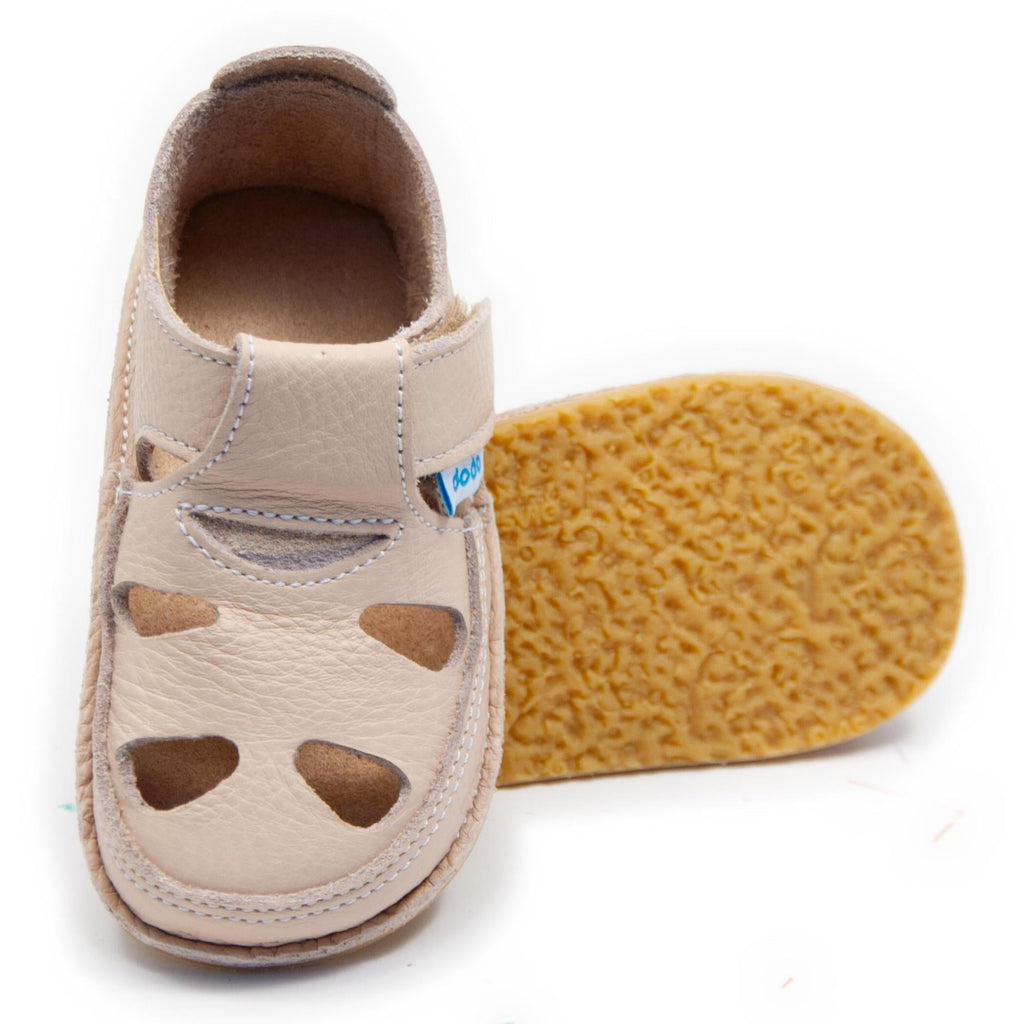 Dodo sandalia barefoot calçado respeitador creme cream tamanho 24 25 