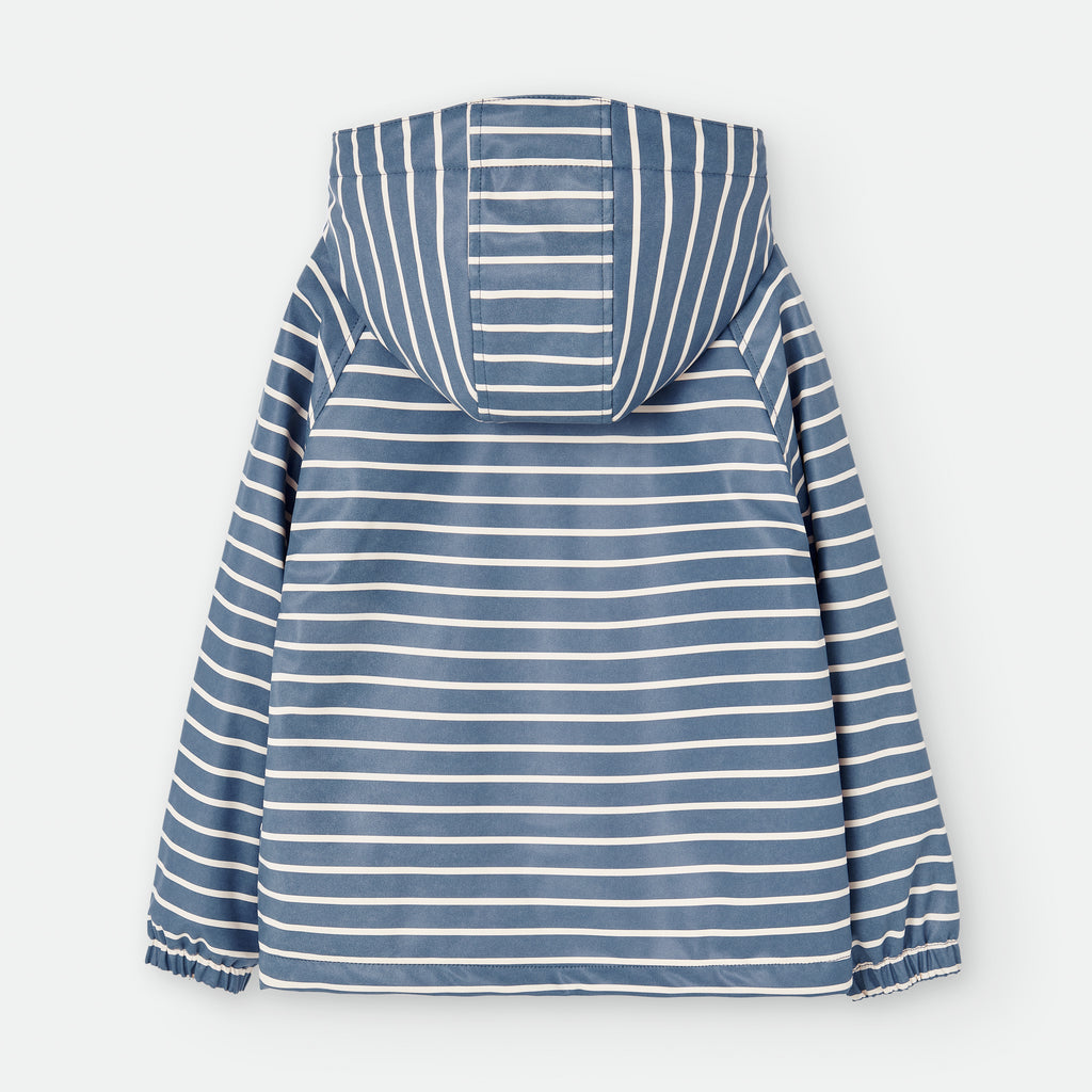 Waterlemon Casaco polar impermeável Azul riscas 2 a 10 anos