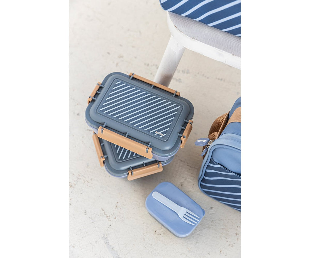 Monnëka Bolsa Térmica Rígida Stripes Blue