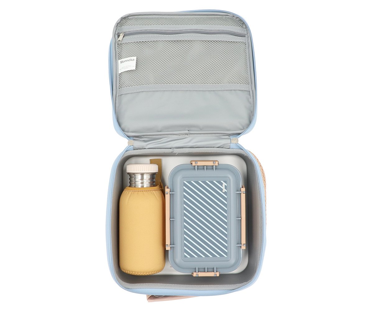 Monnëka Bolsa Térmica Rígida Stripes Blue