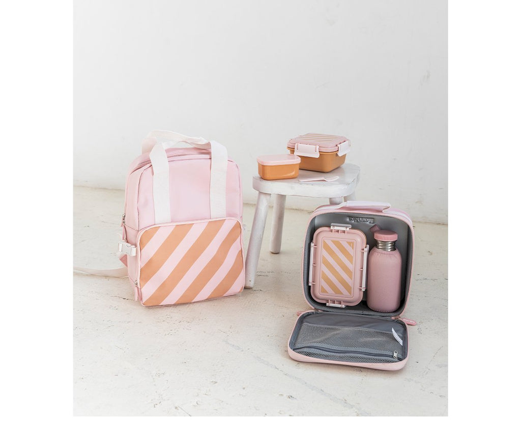 Monnëka Bolsa Térmica Rígida Big Stripes Pink