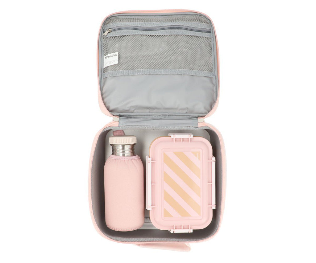 Monnëka Bolsa Térmica Rígida Big Stripes Pink