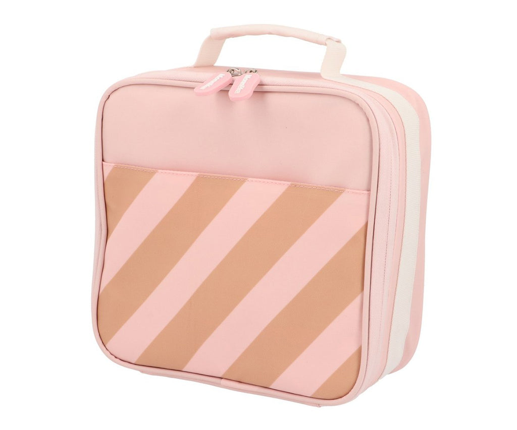 Monnëka Bolsa Térmica Rígida Big Stripes Pink