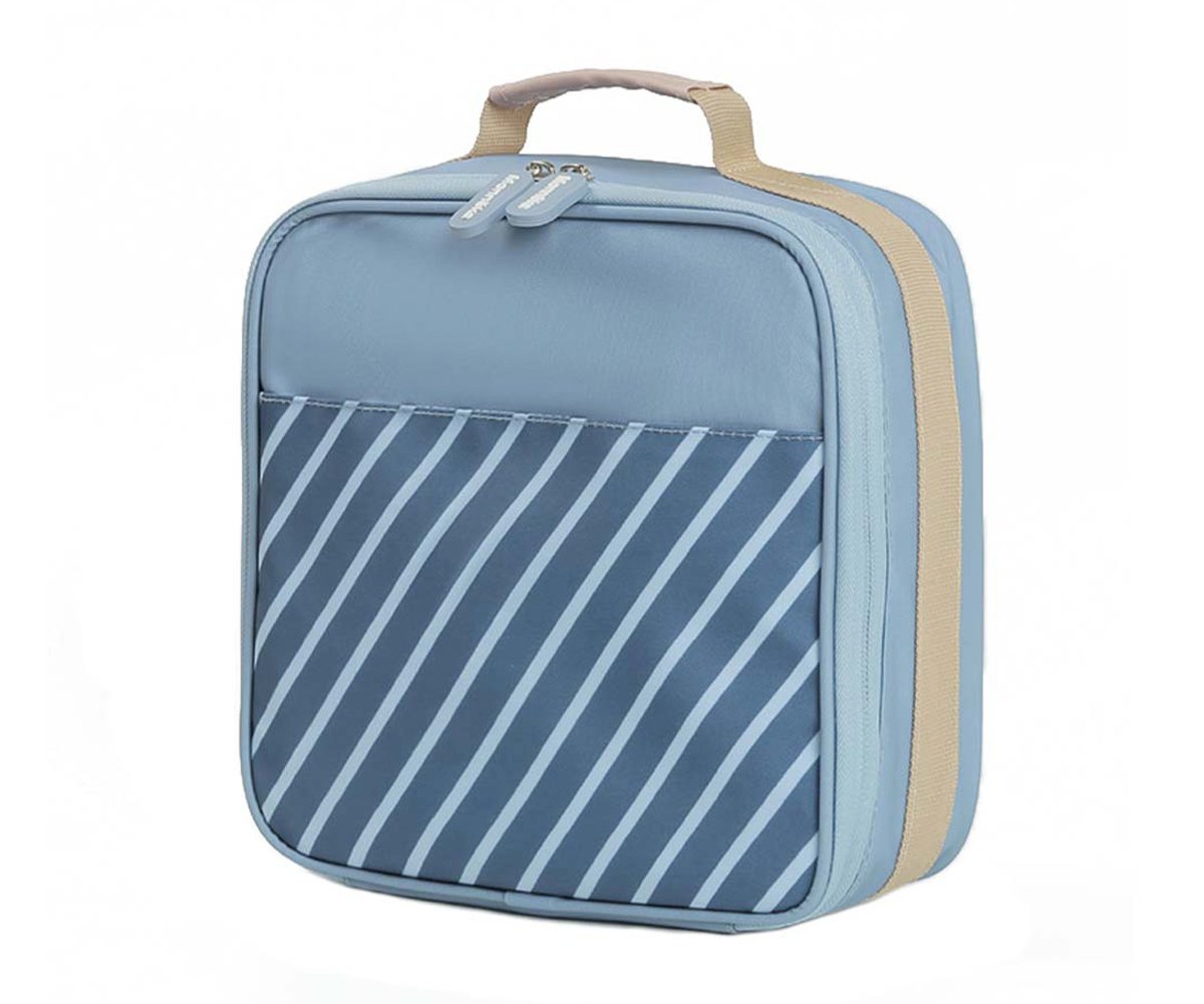 Monnëka Bolsa Térmica Rígida Stripes Blue