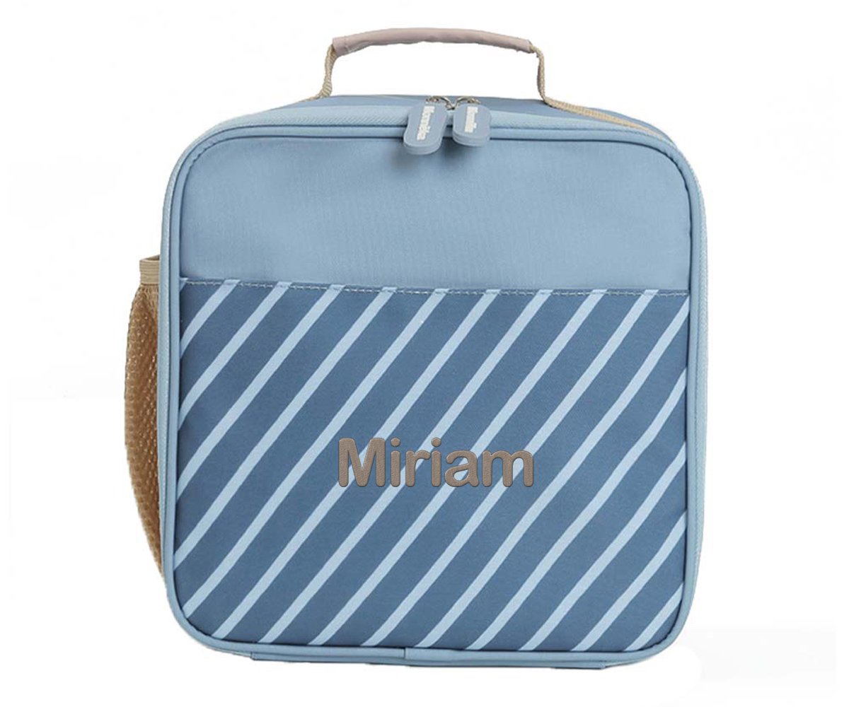 Monnëka Bolsa Térmica Rígida Stripes Blue personalizada