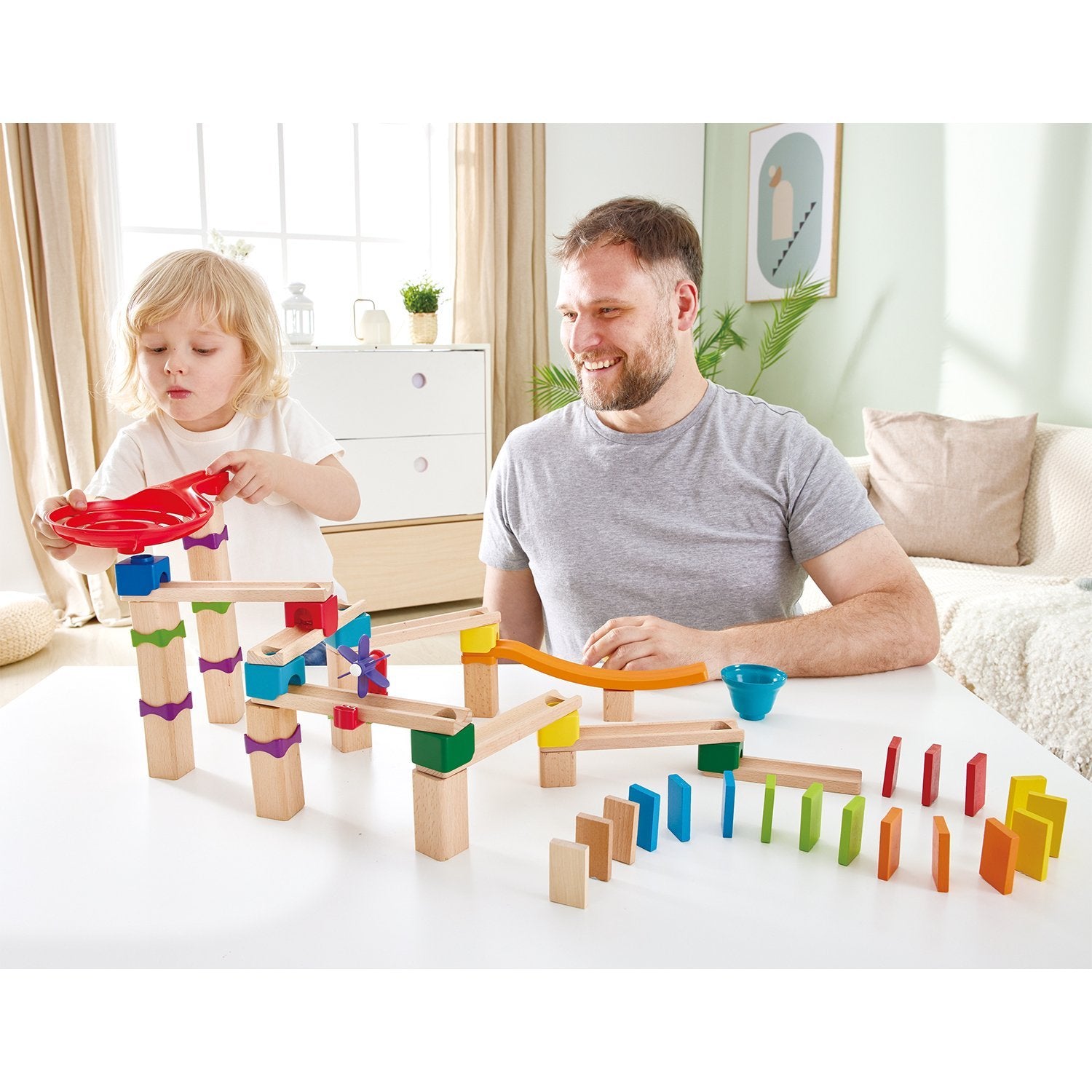 Hape Marble Race with 81 Dominoes