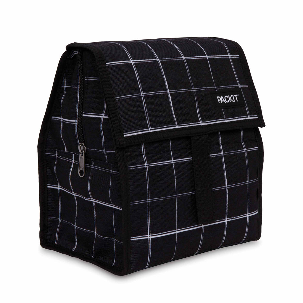Packit Bolsa térmica para almuerzo - Lunch Bag Black Grid