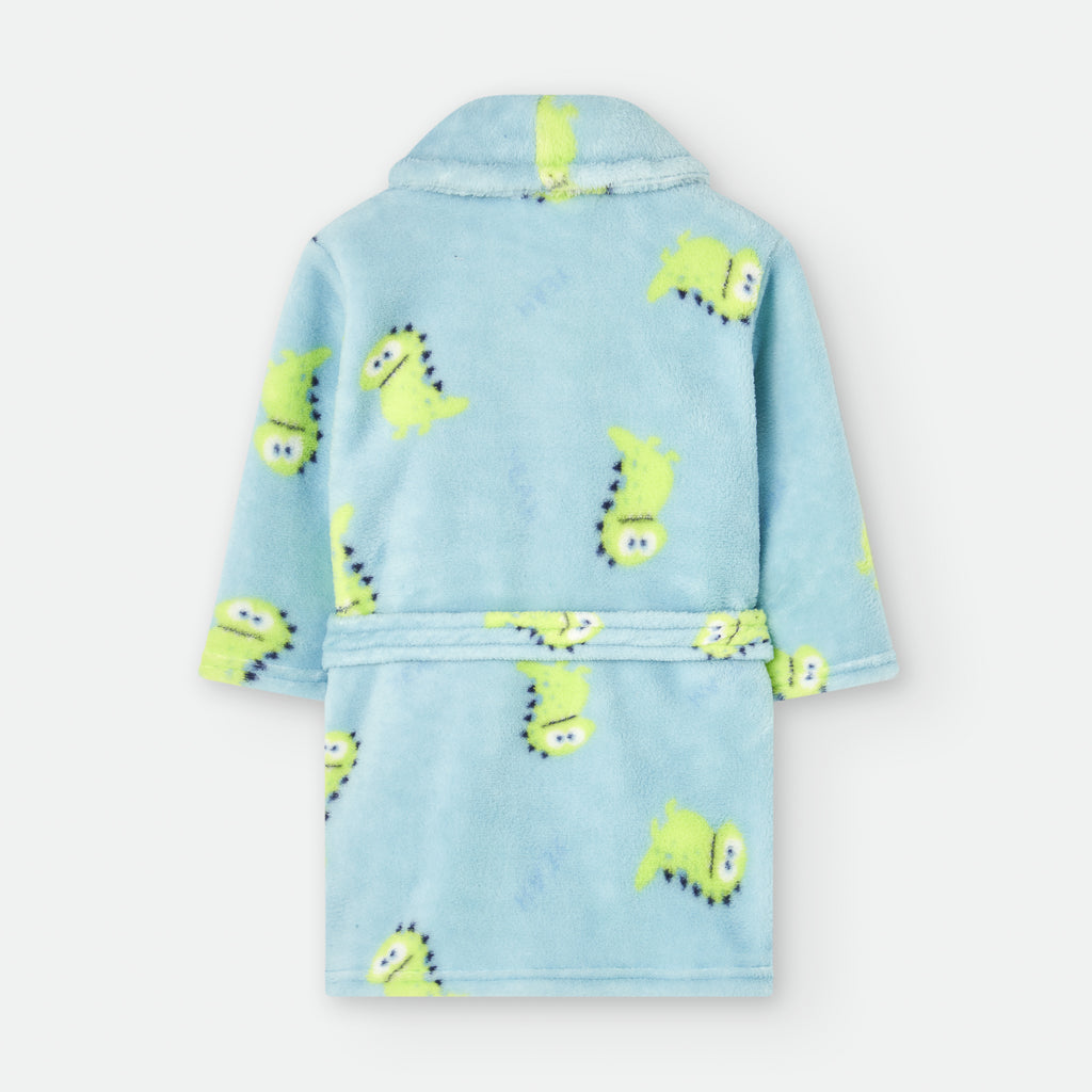 Waterlemon Robe Roupão Dinossauro Verde 12m a 6a