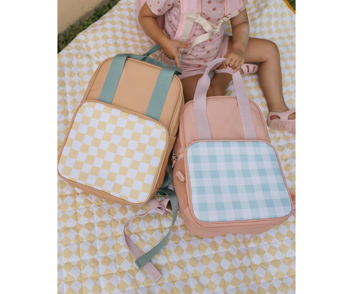 Monnëka Mochila Scout Stripes Apricot