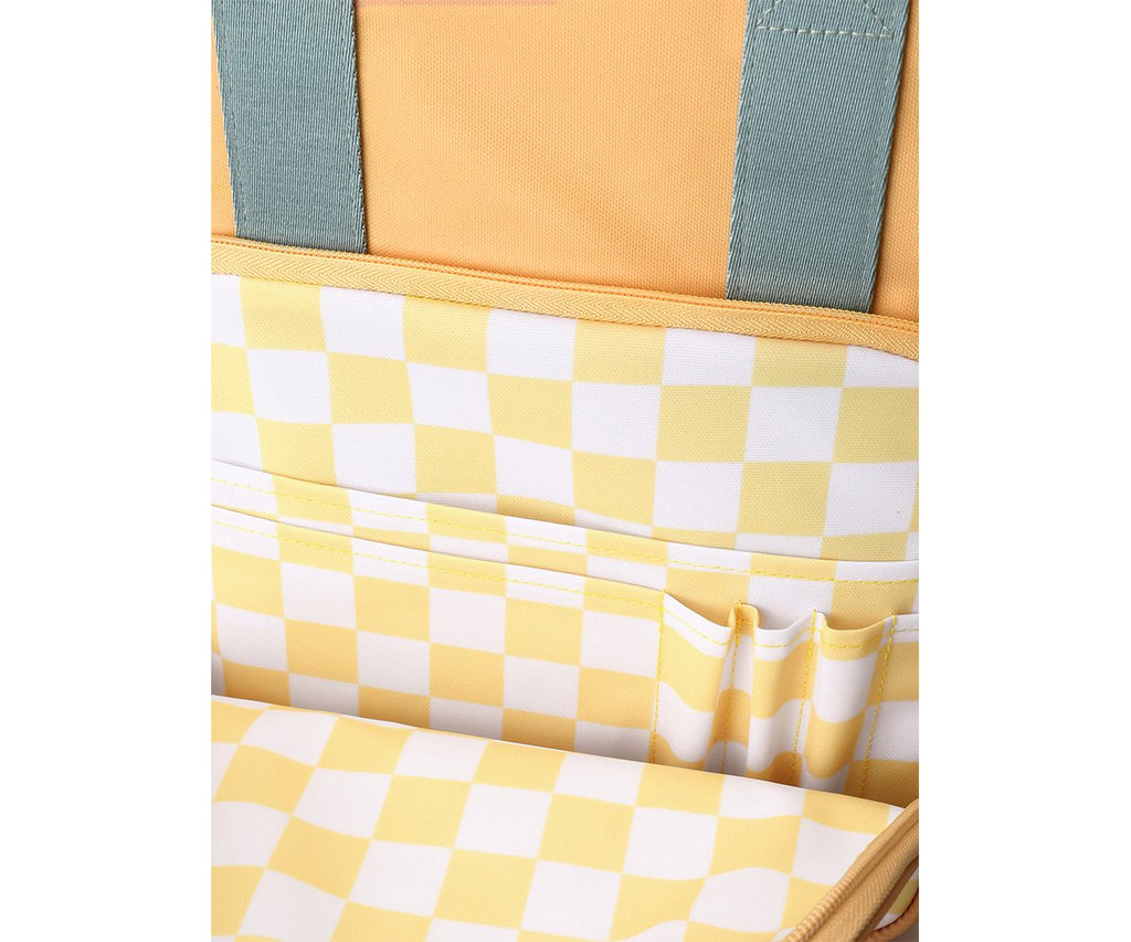 Monnëka Mochila Scout Stripes Yellow Chest