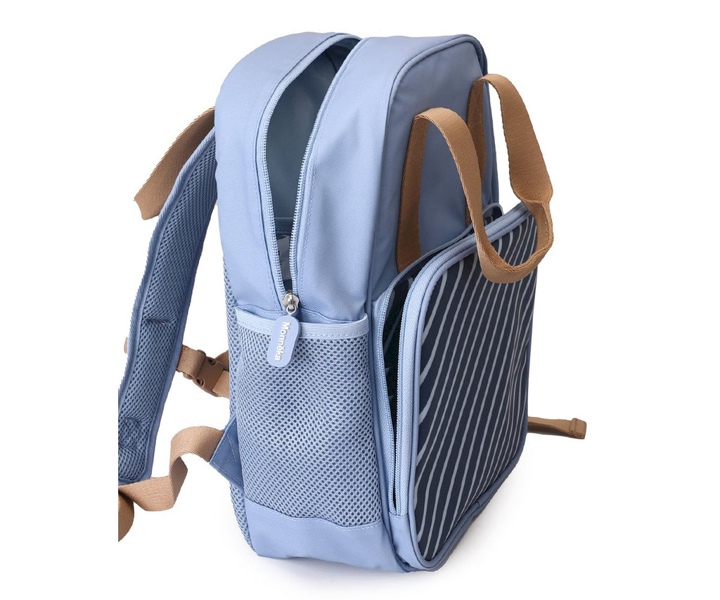Monnëka - Personalised Scout Stripes Blue Backpack